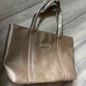 Cay + Col Grey + Tropical Honeycomb | Vegan Leather Tote Bag